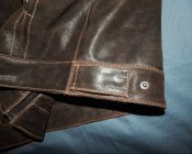 новая теплая Кожаная куртка  ventura fatigues L-XL