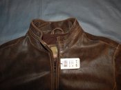 новая теплая Кожаная куртка  ventura fatigues L-XL