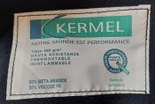 Брюки Kermel, штаны пожарника, пожарного, размер 39/77, синие, склад, Франция