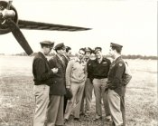 Capt. Glenn Miller and Lt. Don Haynes visit the 8th AAF 489th BG, Halesworth, August 6, 1944.jpg