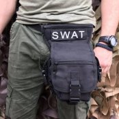 Тактическая набедренная поясная сумка Swat Tactical (черный)