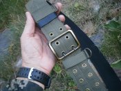 Ремінь офіцерський польовий олива ( стропа + шкіра ) 115 см