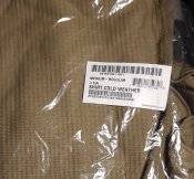 Комплект теплої термобілизни ECWCS Gen III Level2 армії США Polartec Waffle Fleece колір койот (1 шт.)