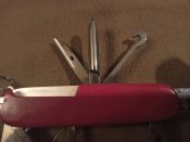 Швейцарський армійський Ніж Victorinox №3, б/в (червоний)