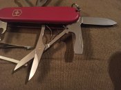 Швейцарський армійський Ніж Victorinox №3, б/в (червоний)