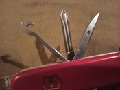 Швейцарський армійський Ніж Victorinox №3, б/в (червоний)