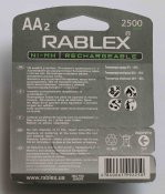 Аккумуляторы Rablex AA 2500mAh 2 шт. (1362)