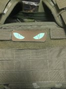 Морал патч «Tiger eyes» lasercut cb-gl