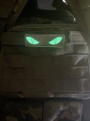 Морал патч «Tiger eyes» lasercut cb-gl