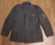 Китель зимний + знак, сукно, размер 54, 1986 г, армия ВС Швейцарии