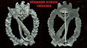 Пехотный знак в серебре (Hermann Aurich).