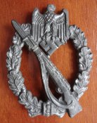 Пехотный знак в серебре (Hermann Aurich).