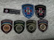 Семь украинских шевронов конца 90-х - нач. 2000-х гг. одним лотом.