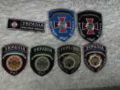 Семь украинских шевронов конца 90-х - нач. 2000-х гг. одним лотом.