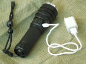 Мощний дальнобойний фонарь CREE XHP50 USB зарядка аккум 18650 і 26650 Зум