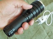 Мощний дальнобойний фонарь CREE XHP50 USB зарядка аккум 18650 і 26650 Зум