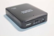 Портативна зарядка Power bank з ліхтариком (чорна) (1026)