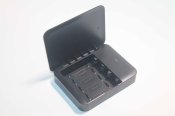 Портативна зарядка Power bank з ліхтариком (чорна) (1026)