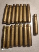 Гільзи 9,3×62. Латунні. 14 шт.+ 1шт.
