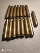 Гільзи 9,3×62. Латунні. 14 шт.+ 1шт.
