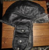 Шкіряна вушанка Swiss Army winter hat, розмір 58