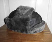 Шкіряна вушанка Swiss Army winter hat, розмір 58
