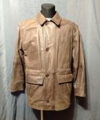 Куртка кожаная с тёплой подкладкой р. L-XL.