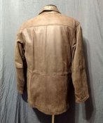 Куртка кожаная с тёплой подкладкой р. L-XL.