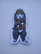 Нашивка шеврон патч погон на липучке боевой кролик (3 шт.)