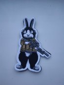 Нашивка шеврон патч погон на липучке боевой заец (3 шт.)