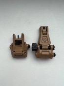 Комплект складных прицельных приспособлений мушка+целик Magpul MBUS метал