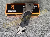 Тактический складной нож Browning FA53 стропорез стеклобой открывалка