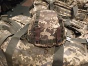Чохол (кавер) на каску в камуфляжному кольорі-Мм14. Cтрічки для додаткового маскування.