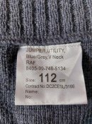 Свитер шерстяной ВВС Британии (RAF Jumper Utility, Blue Grey V Neck) размер 54