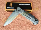 Складной тактический нож Browning FA46 стропорез стеклобой