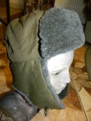 Зимняя шапка ушанка олива армия Чехии...