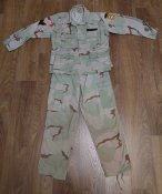 Форма Desert Pattern: китель + брюки, размер 48-50, 90-е годы, б/у, MACV-SOG армия ВС США