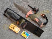 Нож для выживания Gerber BG Survival с ножнами огнивом точилкой свистком replica