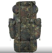 Бойовоий рюкзак бундесверу в хорошій якості. 65 літрів !!! BW Kampfrucksack колiр flecktarn Mil-Tec