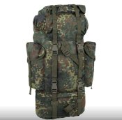 Бойовоий рюкзак бундесверу в хорошій якості. 65 літрів !!! BW Kampfrucksack колiр flecktarn Mil-Tec