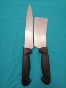 Одним лотом кухонник и топорик  Sheffield England stainless steel