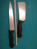 Одним лотом кухонник и топорик  Sheffield England stainless steel