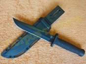 Охотничий туристический нож 2158A  Черный 30 см
