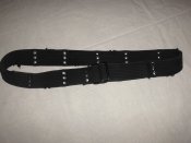 Ремінь текстильний чорний, довж.124см