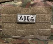 ПВХ патч Група крові "А (ІІ) -RH" ММ14