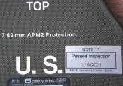 Комплект бронеплит армии США  ESAPI XL