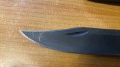 Buck Knives 110 White G-10 Black Oxide Folding Hunter Knife