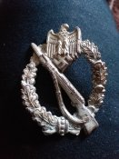 штурмовой пехотний  знак в серебре