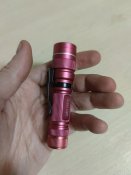Червоний LED ліхтар металевий, яскравий і міцний ЛЕД фонарь алюминий