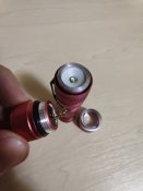 Червоний LED ліхтар металевий, яскравий і міцний ЛЕД фонарь алюминий